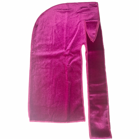 Fuchsia Pink Velvet Durag